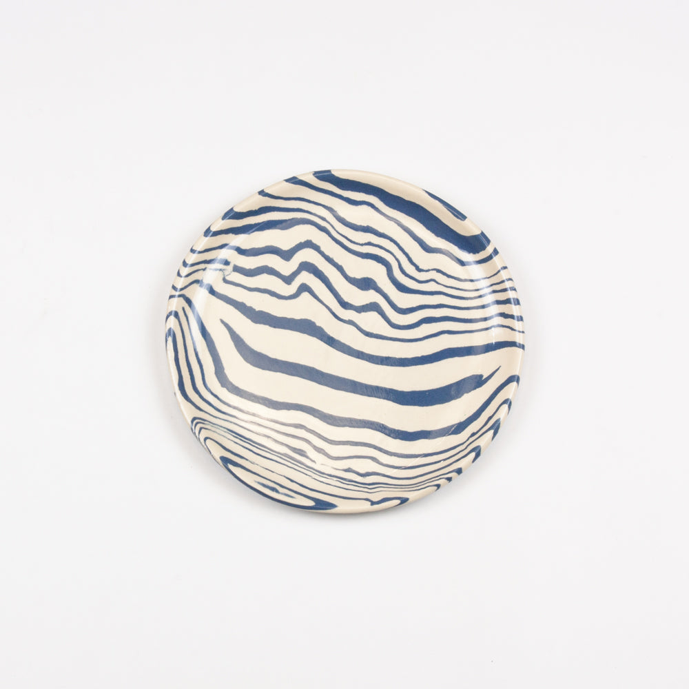 Blue & White Marble Side Plate