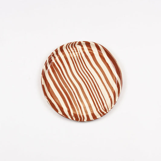 Terracotta & White Marble Side Plate